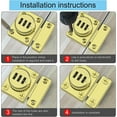 thumbnail image 5 of Cabinet Password Latch, Keyless Cabinet Lock, Cabinet Latch, Combination Latch, Combination Lock, Easy To Install, Privacy Lock, For One-way Door, Cab, 5 of 5
