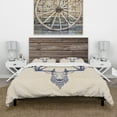 thumbnail image 3 of Designart 'Deer head Portrait' Sketch Animals Duvet Cover Set, 3 of 4