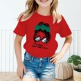 thumbnail image 2 of Shirts for Girls 14-16 Girls Cute Graphic Print Round Neck Short Sleeve Tee Summer Casual T Shirt Z11-Red, 120, 2 of 4