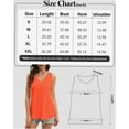 thumbnail image 6 of Women Deep V Neck Tank Top Sleeveless Flowy Shirt Summer Loose Tank Top for Women, 6 of 6