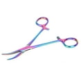 thumbnail image 2 of Pinzas removedoras de pelo de oreja de gato y perro de acero inoxidable, pinzas de limpieza con punta curva, punta curva, 2 of 12