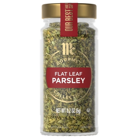 Pack Of 2 McCormick Gourmet All Natural Flat Leaf Parsley, 0.2 oz (Package May Vary)