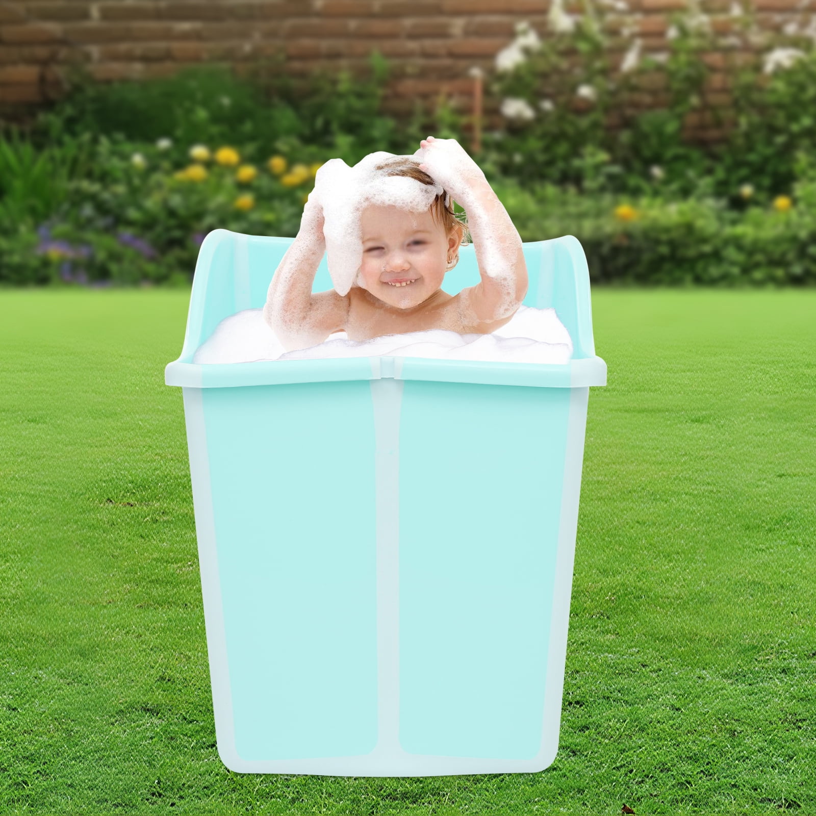 Home Portable Bathtub,Foldable Mini Bathtub for Children,Kids Folding Water Tub Sauna Spa Soaking Bath Bathtub Collapsible Bathtub -22.45gal