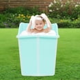 thumbnail image 3 of Home Portable Bathtub,Foldable Mini Bathtub for Children,Kids Folding Water Tub Sauna Spa Soaking Bath Bathtub Collapsible Bathtub -22.45gal, 3 of 11