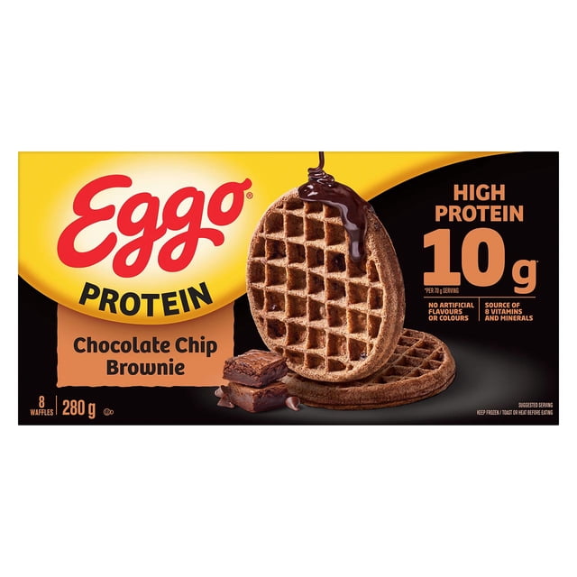 Kellogg’s Eggo Protein Chocolate Chip Brownie Waffles, 280g