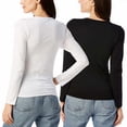 thumbnail image 3 of Lucky Brand Ladies  Long Sleeve Tee, 2-pack 1634777 S, 3 of 3
