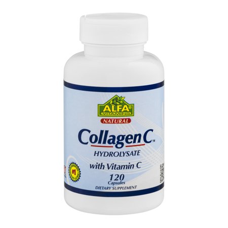 Alfa Vitamins Collagen C Hydrolysate with Vitamin C Capsules - 120 CT