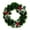 9.84 Inch Christmas Wreath, variant on 9.84 in Artificial Christmas Wreath Small Plastic Greenery Ring with Holly Leaves and Red Berries for Front Door Window Wall Fireplace Holiday Decor