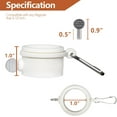 thumbnail image 2 of Anley Tangle Free Flag Pole Mounting Ring Clip - Rotating Flapole Mounting Rings with Metal Clips - 1" Diameter (2 Pieces), 2 of 7