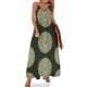 thumbnail image 1 of Mandala dibujado a mano n.º 31 sobre fondo verde oscuro Vestido sin mangas Vestido de mujer Verano 2024 Ropa de mujer, 1 of 7