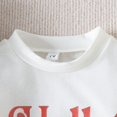 thumbnail image 6 of URMAGIC Infant Toddler Baby Girl Christmas 2PCS Outfits Long Sleeve Letters Pullover Tops Bell-Bottoms Flare Pants 3 Months- 4 Years, 6 of 11