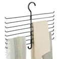 thumbnail image 5 of mDesign Metal Closet Rod Hanging Accessory Storage Organizer Rack - Black, 5 of 5