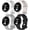 00-black/white/Chalk/Hazel, variant on KOMI 4Pcs Active Band for Google Pixel Watch 3 Bands 41mm/Pixel Watch 2 Band for Women/Men,Sport Waterproof Silicone Strap for Google Pixel Watch Band Replacement Wristband