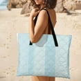 thumbnail image 4 of Cute Little Duckling Blue Stripes Waterproof Picnic Blanket with Foldable Zipper, Suitable for Outdoor Use, Suitable for Travel, Camping, Beaches, Parks, Grasslands, Picnic Blanket Accessories, 4 of 7