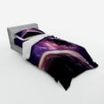 thumbnail image 3 of Ambesonne Galaxy Bedding Set 4 Pcs, Nebula Celestal Cornet, Queen, Magenta Mauve, 3 of 3