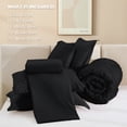 thumbnail image 7 of ANGENIA Black Comforter Sets Queen - 7 Pieces Bed in a Bag Queen Fluffy Lightweight Boho Tufted Bed Sets with Comforter, Sheets, Pillowcases & Shams, 7 of 7