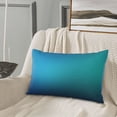 thumbnail image 5 of Salouo Blue to turquoise Print Print Pillow Case Cover,Wrinkle-Free Bed Pillow Cover Pack of 1 Home Decor Fade-Resistant and Stain-Resistant ,Pillows Not Included-14"x20", 5 of 6