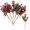 6pcs, variant on 6PCS /10PCS Christmas Berries Red Stems Evergreen Pine Branches, Snow Flocked Red Holly Berry Pine Cone Floral Sprays Decoration,Winter Holiday Floral Picks