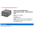 thumbnail image 2 of Engine Control Module Relay - Compatible with 2006 - 2008 Chevy HHR 2007, 2 of 2