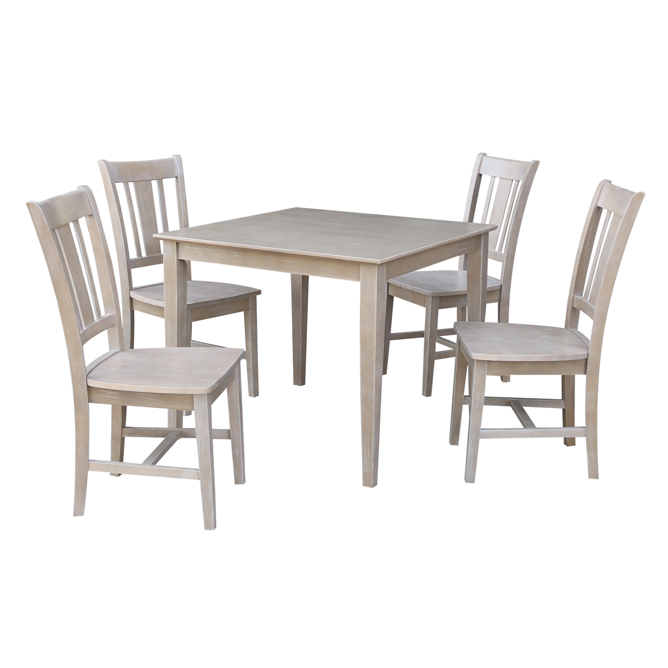 36" x 36" Wood Dining Table and 4 San Remo Chairs in ...