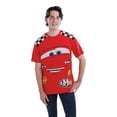 thumbnail image 2 of Disney Cars Men's Cosplay Short Sleeve T-Shirt McQueen Racing Red, 2 of 7