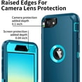 thumbnail image 3 of Funda para iPhone SE 2022/2020, [Protector de pantalla integrado] Resistente a golpes, polvo y caídas, 3 capas de protección completa, funda resistente para iPhone SE (3.ª/2.ª generación) de 4,7, 3 of 8