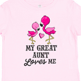 thumbnail image 4 of Inktastic My Great Aunt Loves Me with Two Flamingos Boys or Girls Toddler T-Shirt, 4 of 5