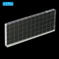 thumbnail image 3 of Unique Bargains 5' x 2' Acrylic Stamp Block Clear Stamping Block with Grid Lines Decorative Mounting Blocks Square, 2 Pack, 3 of 7