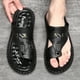 thumbnail image 1 of Chanclas de cuero con estilo para hombres: ¡Eleva tu look casual!, 1 of 4