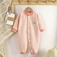 thumbnail image 2 of 18-24 Months Newborn Baby Boys And Girls Bodysuits Cute Print Long Sleeved Warm Bodysuits, 2 of 4