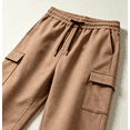 thumbnail image 3 of Mineart Men's Sports Cargo Capri 3/4 Casual Shorts Solid Elastic Waist Drawstring Multi-Pocket, 3 of 10