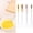 Z+Green+Orange+Pink+Yellow, variant on ZFSBZBS 3Pcs Stainless Steel Skinny Whisk Egg Beater for Blending, Whisking, Beating, or Stirring,Yellow