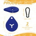 thumbnail image 2 of Uxcell Poop Bag Clip, Poop Bag Holders for Leashes Dog Waste Carrier Holder with Clip Hands-Free, (Blue, 2 Pcs), Intended for Running / Walking / Bicycle / Easy Carrier, 2 of 7