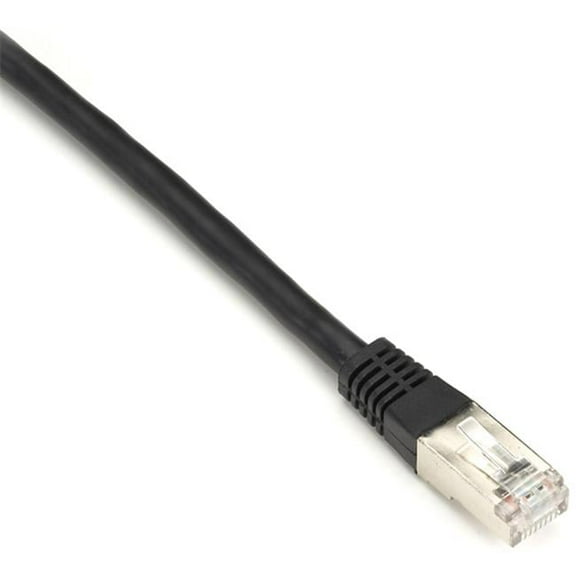 25 ft. 26 AWG CAT6 Shielded Patch Cable - Stranded CMR, Black