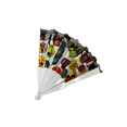 thumbnail image 3 of Day of the Dead Halloween Spanish Dancer Custume Lace Hand Held Fan; Day of Dead Design, 3 of 3