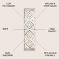 thumbnail image 3 of JONATHAN Y MOH200E-28 Amir Moroccan Beni Souk Ivory/Blue/Orange 2 ft. x 8 ft. Runner Rug, 3 of 10