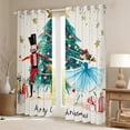 thumbnail image 2 of Manfei Merry Xmas Curtains Pack of 2 (42x84 Each),Ballet Dancer Nutcracker Curtains Blackout,Happy New Year Bedroom Curtains For Teens,Ultra Soft Home Decor, 2 of 6