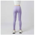 thumbnail image 5 of Mikilon Girls Sweat Pants Size 8-14 Years Solid Color High Elasticity Slim Pants Comfortable Yoga Pants, 5 of 5