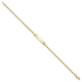 thumbnail image 2 of 10k Yellow Gold Bracelet ID Curb 4.07 mm 7 in Flat Link, 2 of 4
