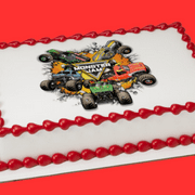 Monster Jam -1/4 (Quarter Sheet) Edible Photo Image Cake Decoration