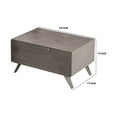 thumbnail image 5 of 1 Drawer Faux Concrete Nightstand with Metal Handle and Angled Legs, Gray, 5 of 5