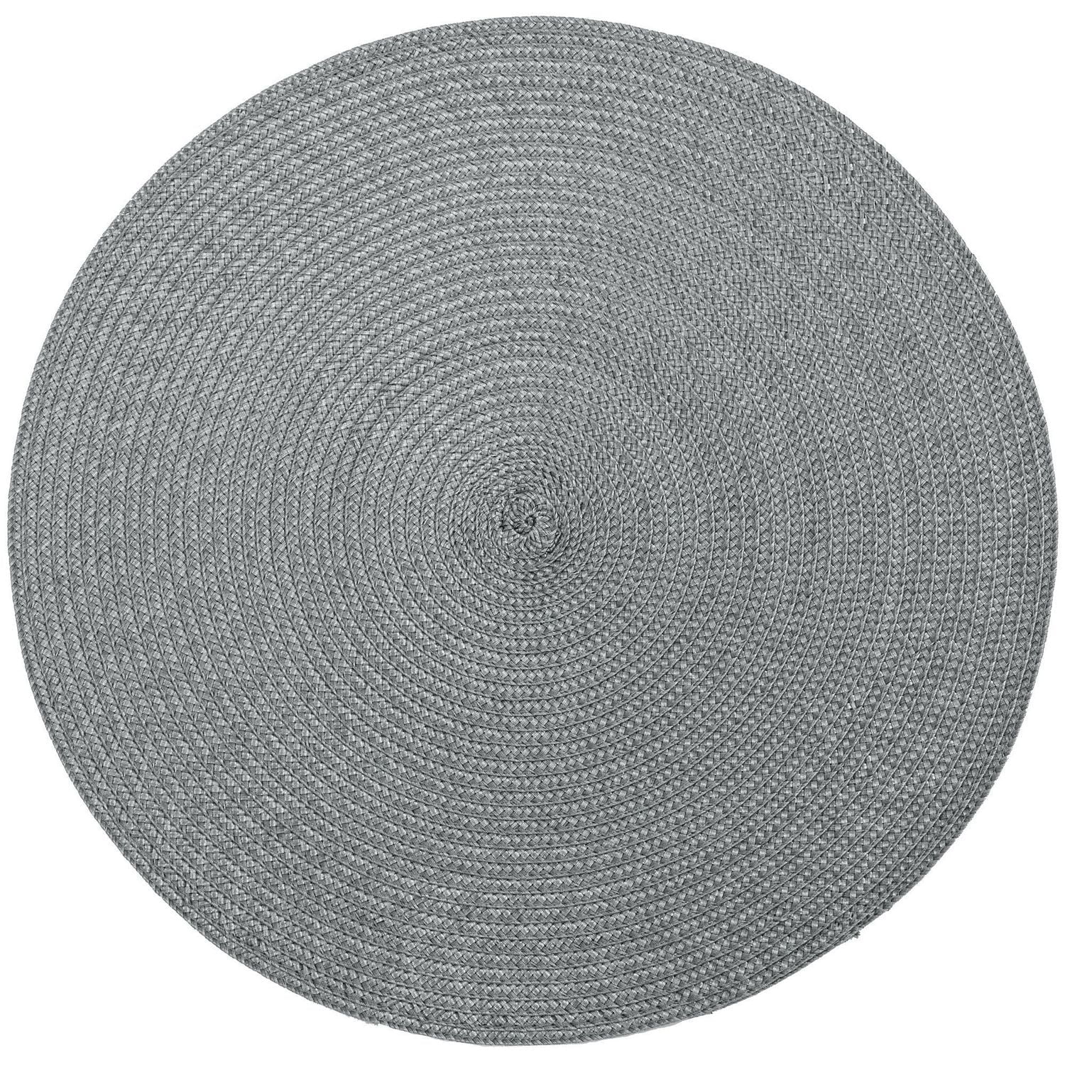 Hometrends Round Solid Woven Placemat, 15" round