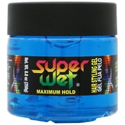 Super Wet Azul Nourishing Hair Styling Gel, Maximum Control, Unisex, 8.8 oz Jar