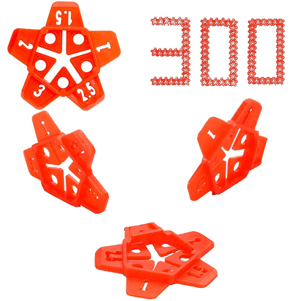 Tile Spacers 300Pcs Reusable Horseshoe U Shape Plastic Shims Upgraded 5 In 1 Fangkenuo