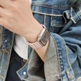 thumbnail image 3 of Magnetic Watch Band Compatible for iWatch Series 10 9 8 7 6 5 4 SE 3 2 1, Classic PU Leather Sport Strong Magnetic Buckle Watch Strap Band for Apple Watch 38mm/40mm/41mm/42mm, Pink, 3 of 6