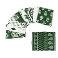 thumbnail image 5 of Soimoi 8 Pc Fat Quarter Bundle,Asian Block PaisleyPrint 18"x 22"DIY Patchwork-100% CottonPre-Cut Quilting Fabric White & Green, 5 of 8