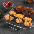 thumbnail image 4 of LOLIPPYY Versatile Stainless Steel Air Fryer Rack for Oven Home Use Steaming and Roasting Stand, 4 of 8
