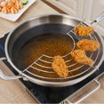 thumbnail image 3 of MasteelfCA Stainless Steel Semicircle Steamer Rack Frying Oil Draining Silver Rack Stand Useful Kitchen Gadget, 3 of 7