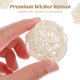 thumbnail image 4 of 15 piezas de bolas de mimbre de ratán para decoración colgante de bodas, fiestas de Navidad, móviles de 3 cm, 4 cm y 5 cm (blanco), 4 of 6