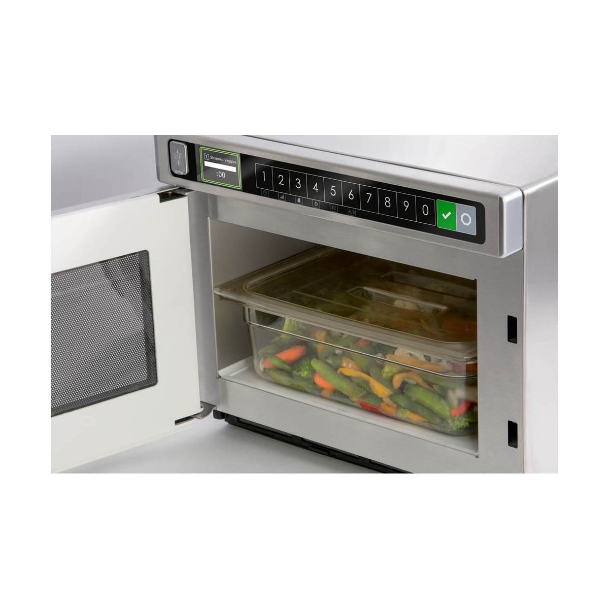 Amana Commercial Digital Microwave .6 Cft Countertop 2100 Watt Heavy Volume Model Hdc212